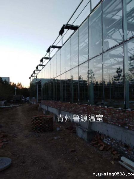山西休闲玻璃温室1800平方